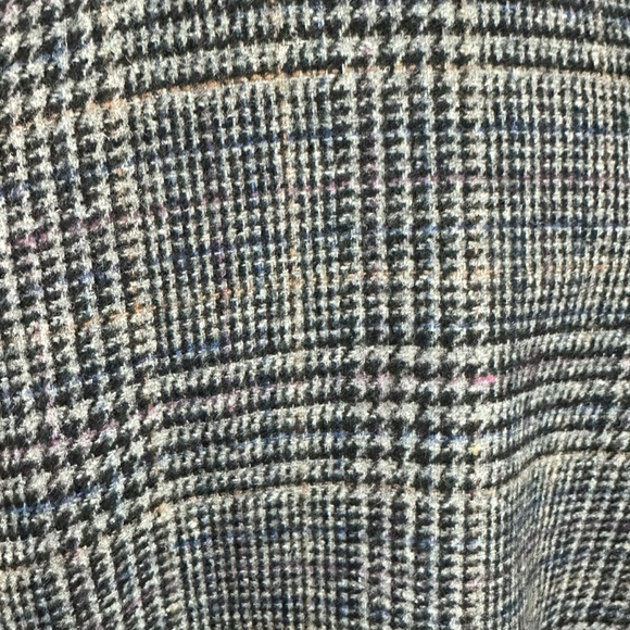 Black Swan Retro 90s Oversized Glen Check Plaid Wool Blazer Size Small Academia - Picture 5 of 8